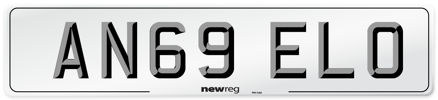AN69 ELO Number Plate from New Reg
